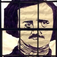 Poe Portrait Created by Kenmore Middle School Staff