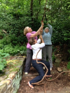 Women holding rope