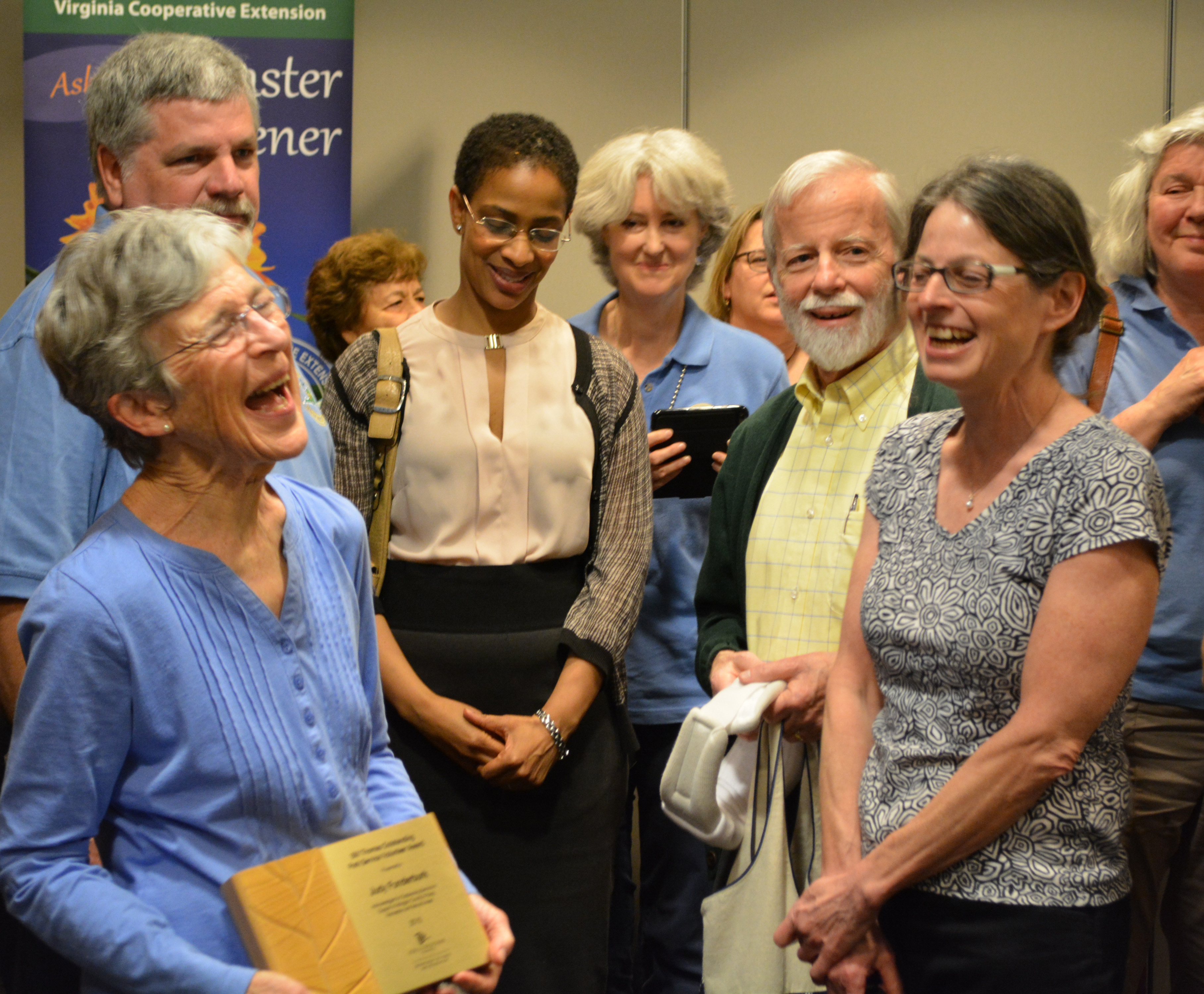 Judy receiving award