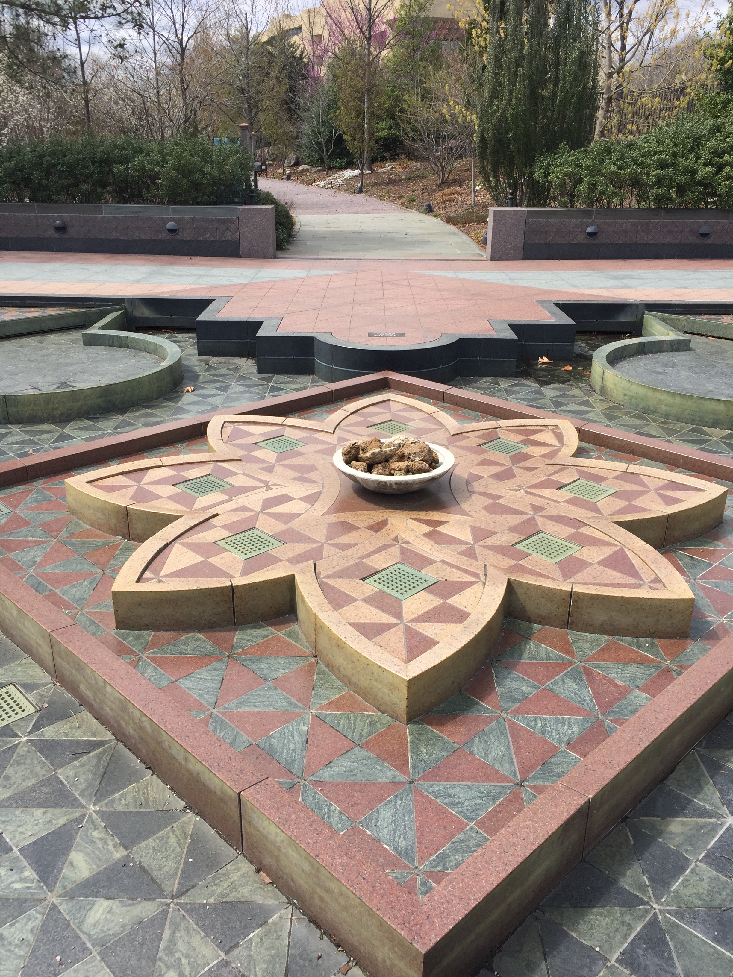 The First Ladies’ Water Garden, which is undergoing renovation