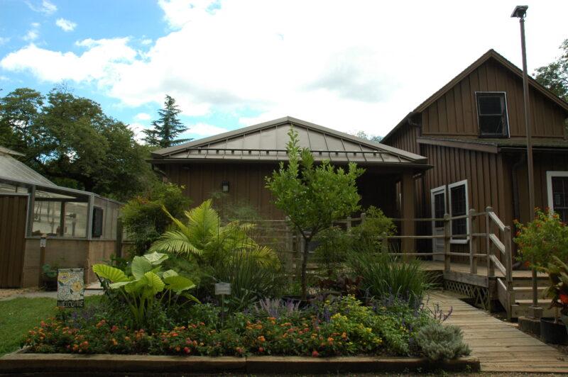 Visitor Center & entrance garden