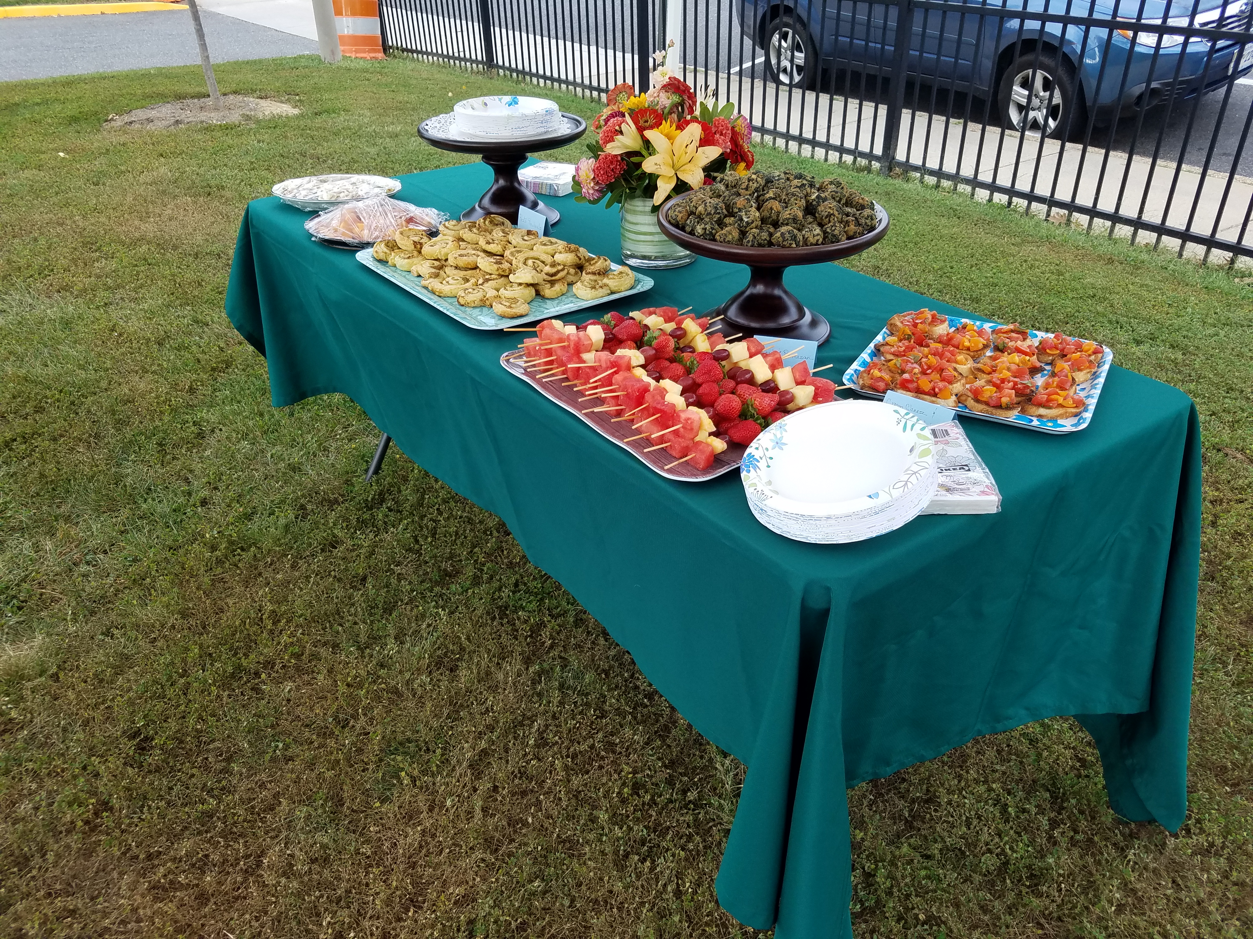 Tribute Bench Dedication Refreshments