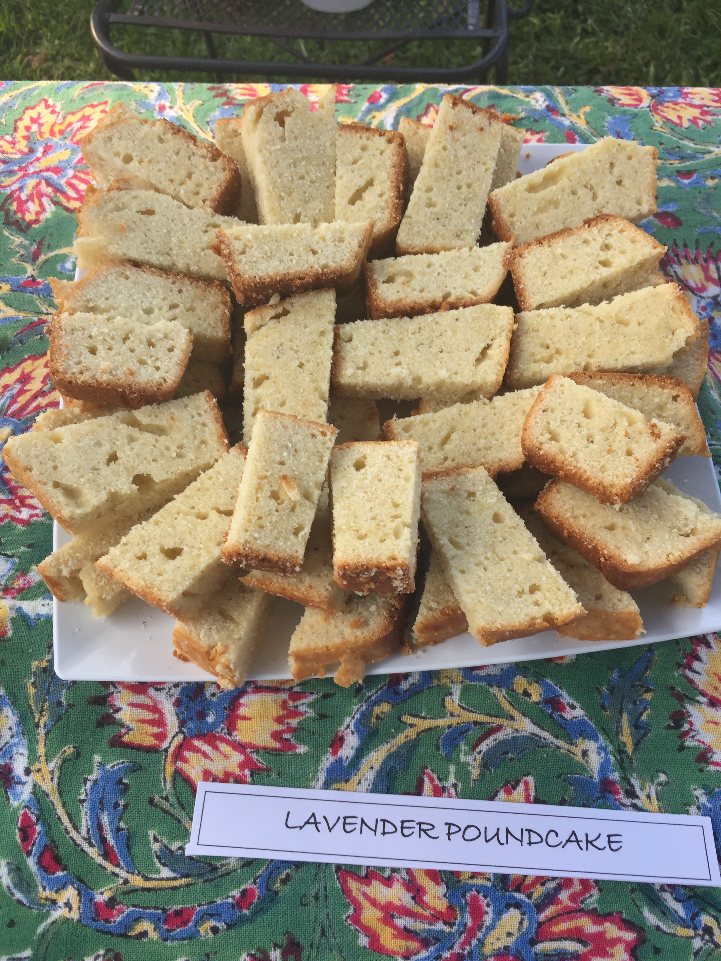 Lavender poundcake