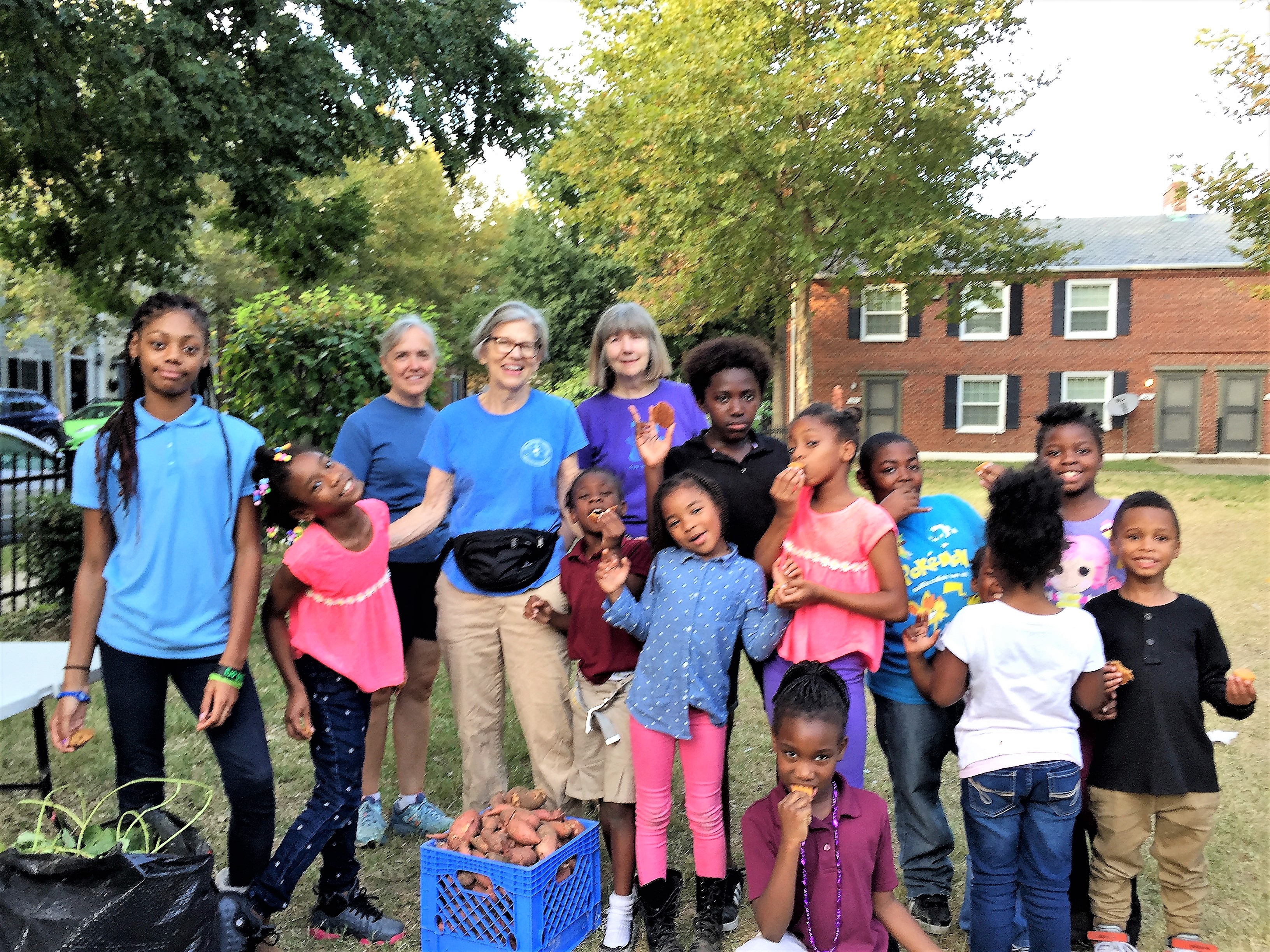 The Alices and kids with Sweet Potoates 2016.