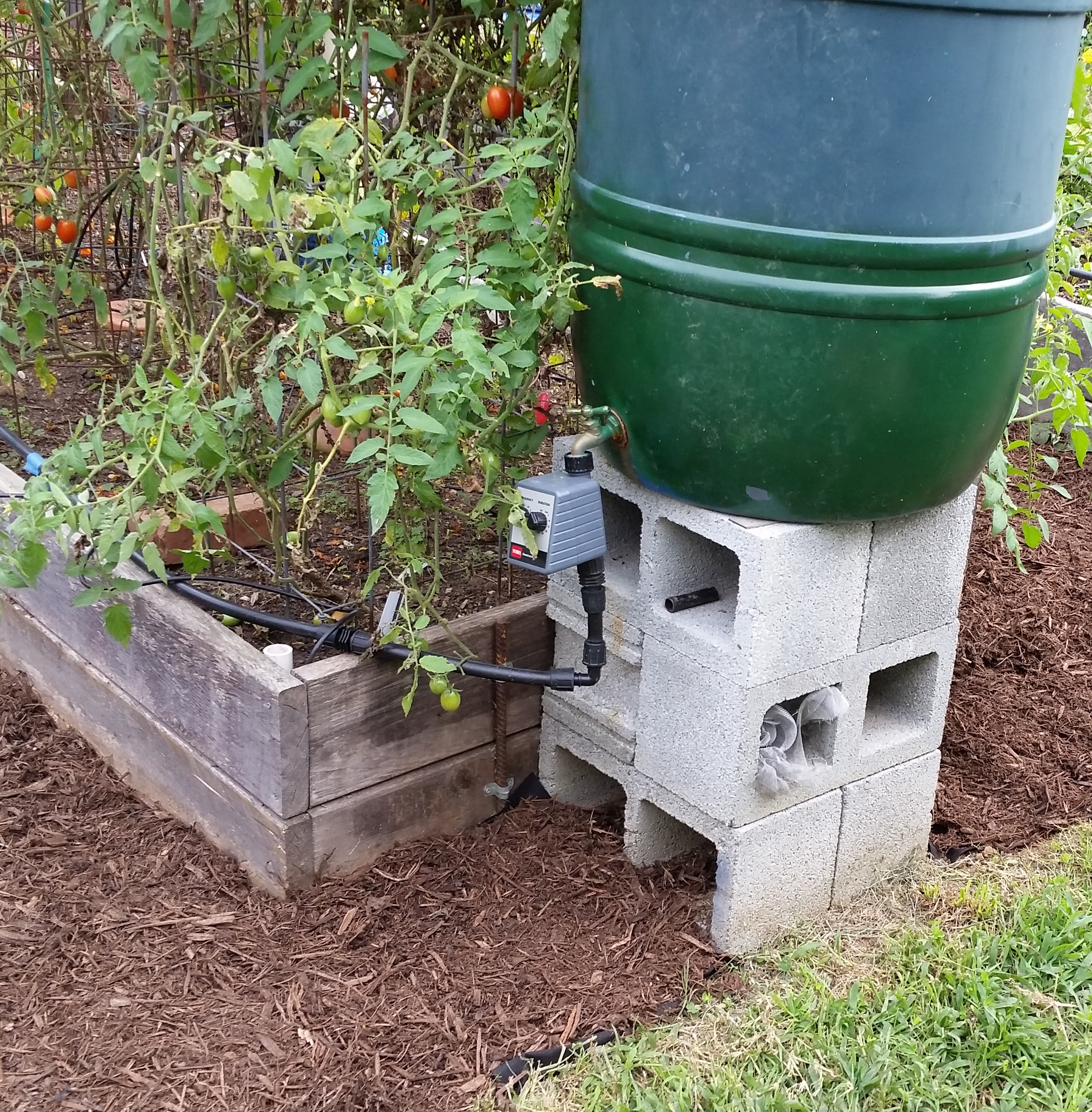 Rain Barrel at Fort Barnard Community Garden