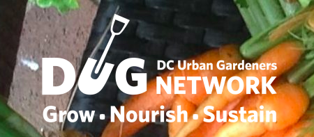 DUG - DC Urban Gardeners Network Logo - Grow - Nourish - Sustain
