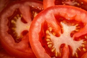 Tomato Slices close up
