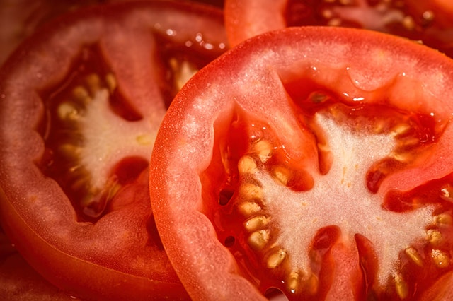 Tomato Slices close up