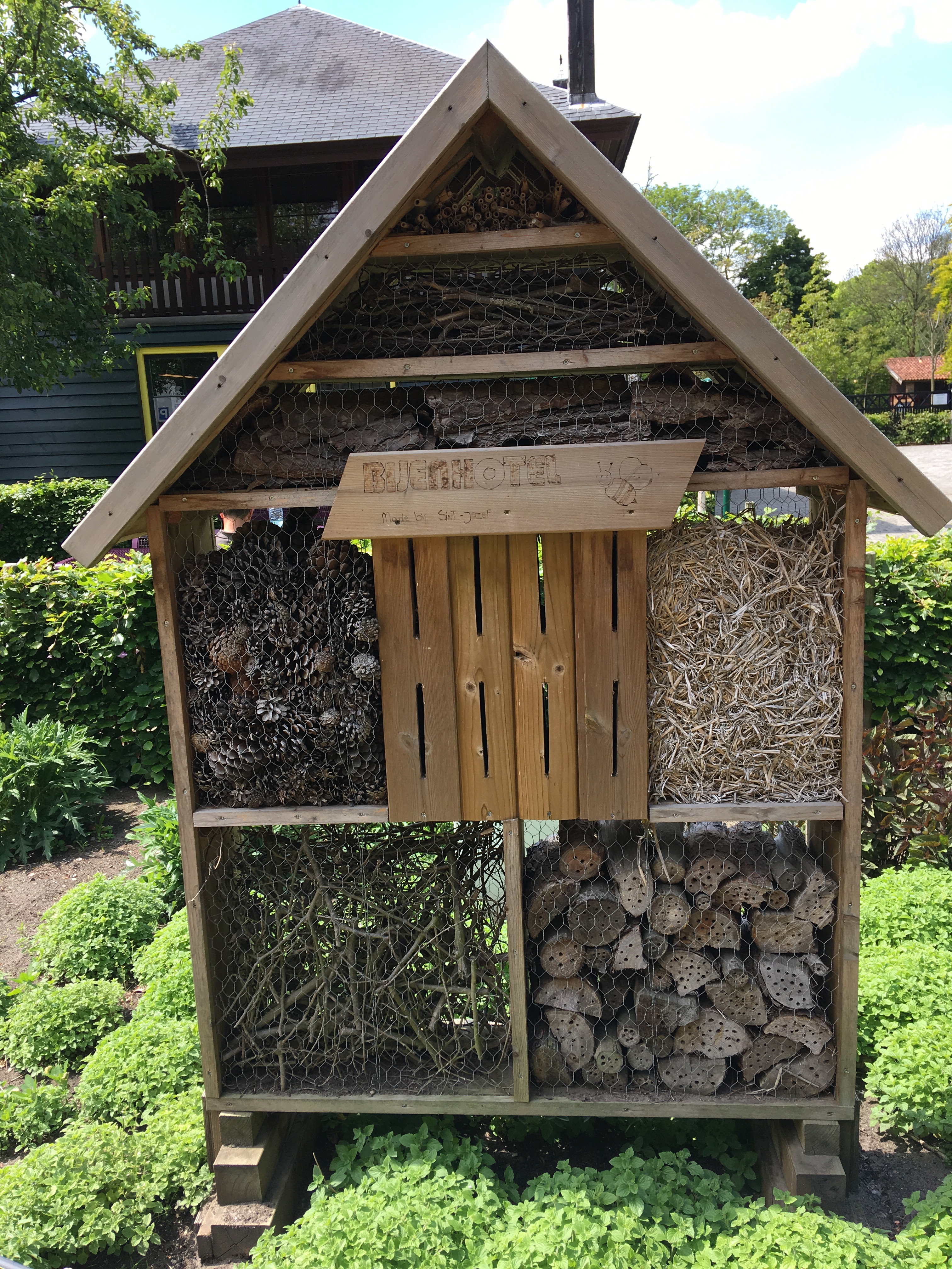 Kalmthout bee hotel, Antwerp, Belgium Photo © 2019 Nancy Smith Brooks