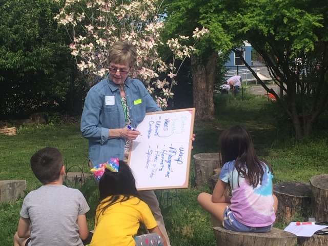 EMG training a junior master gardener group.