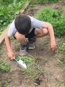 Child digging