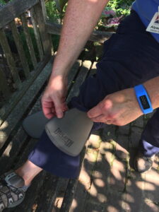 Removable knee pads in Heirloom Gardening Pants.