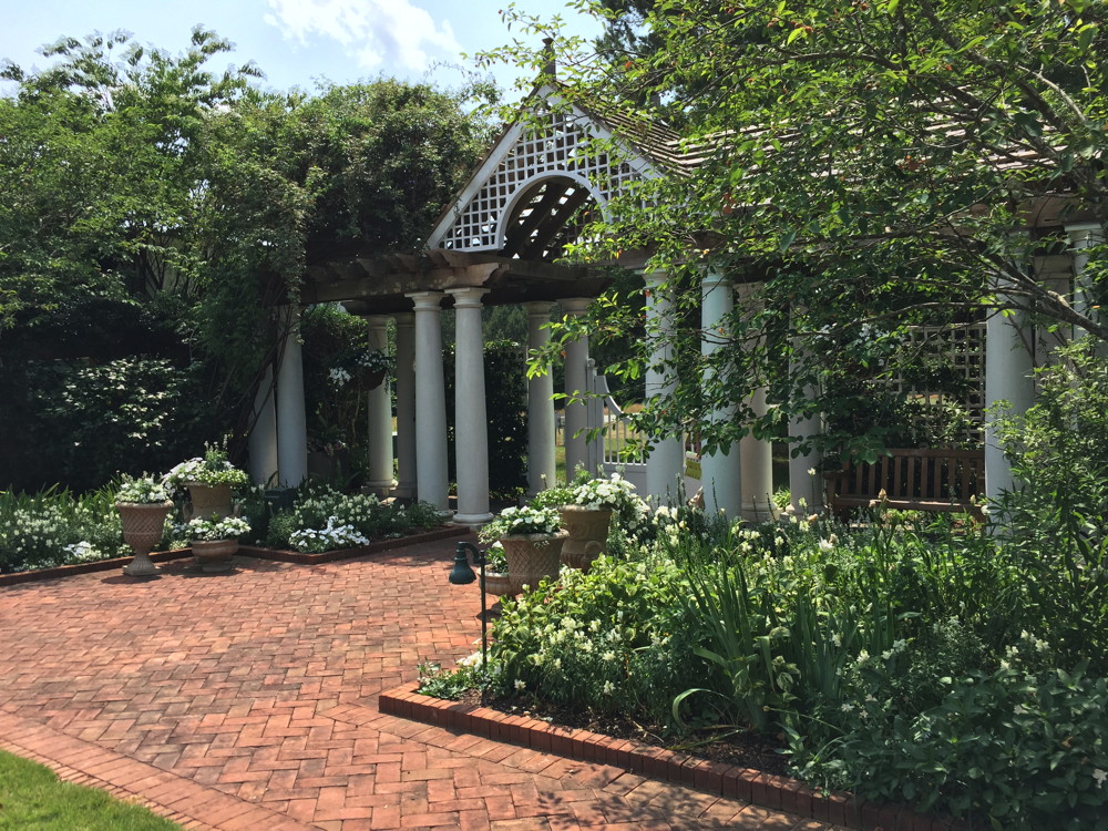 The White Garden is a restful place to sit.