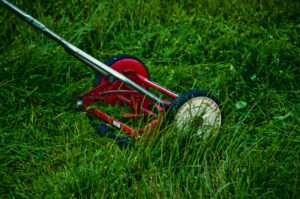 Push mowers for reducing greenhouse gases 