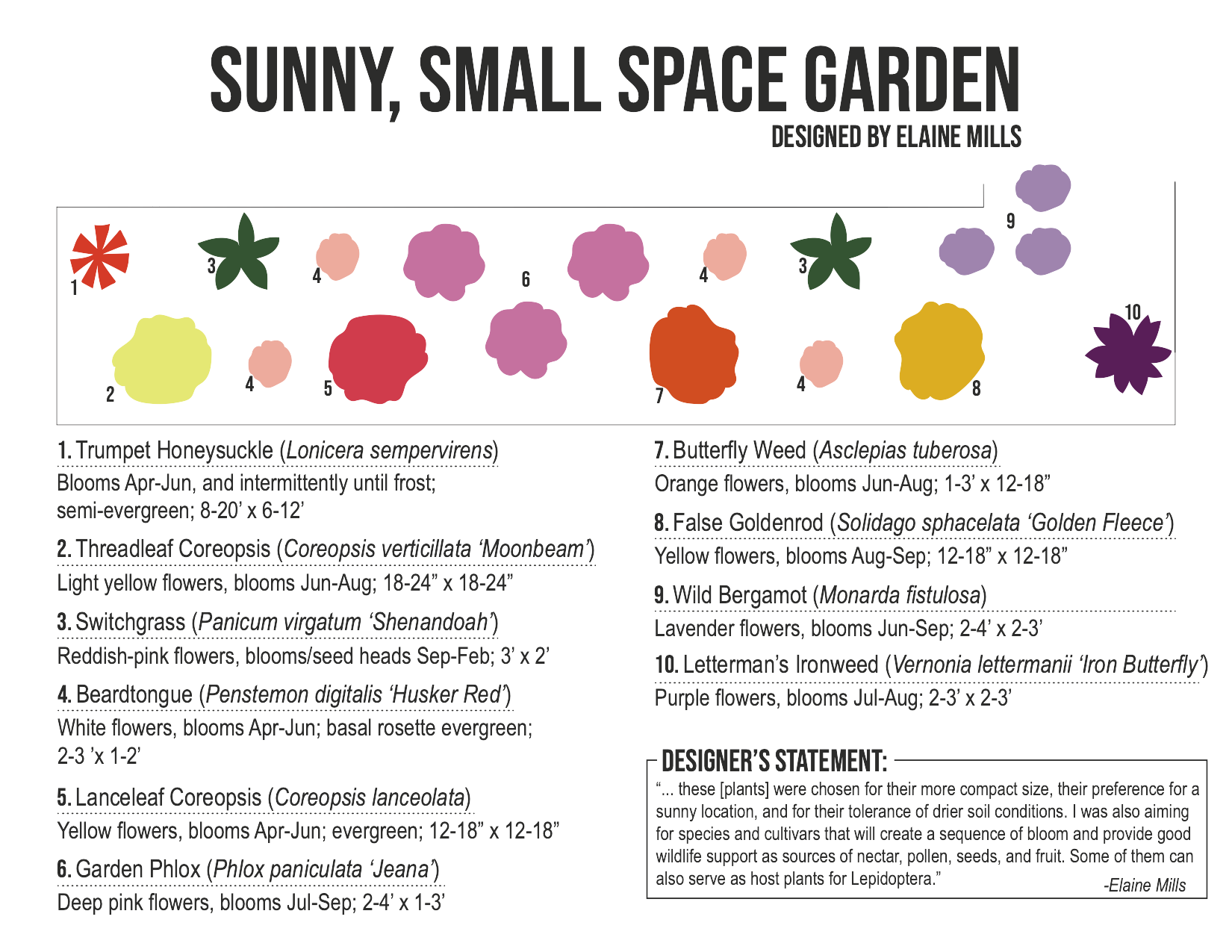 Sunny, Small Space Garden
