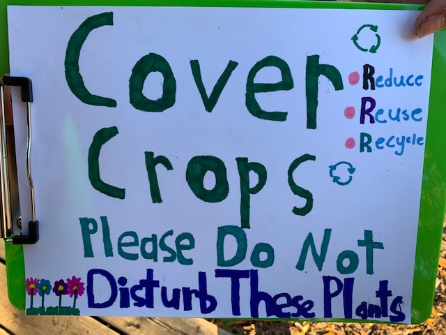 Poster - Cover Crops - Please do not disturb