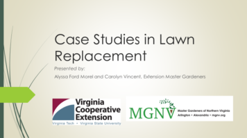 Case Studies in Lawn Replacement