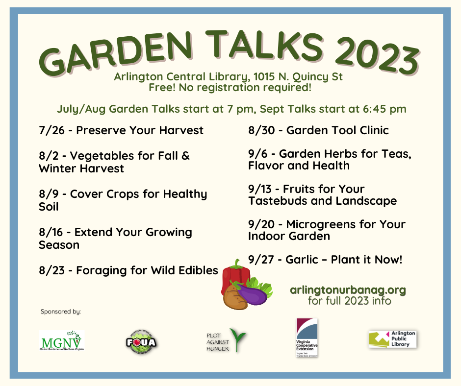 Garden Talks 2023 August- September