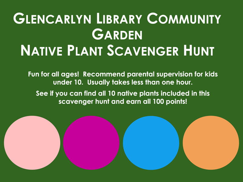 Glencarlyn Library Community Garden Native Plant Scavenger Hunt