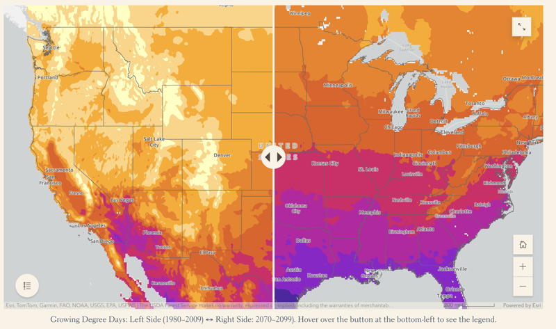 Growing Degree Days Map