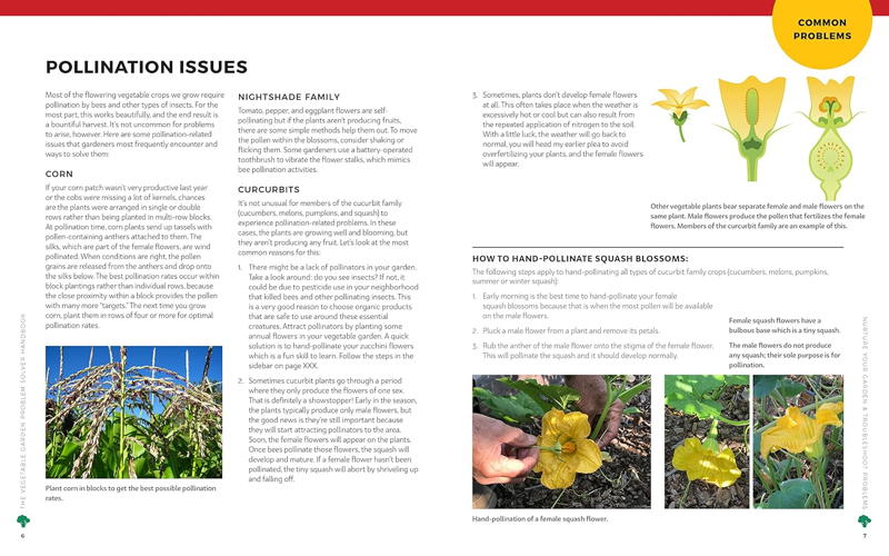 The Vegetable Garden Problem Solving Handbook pollination page