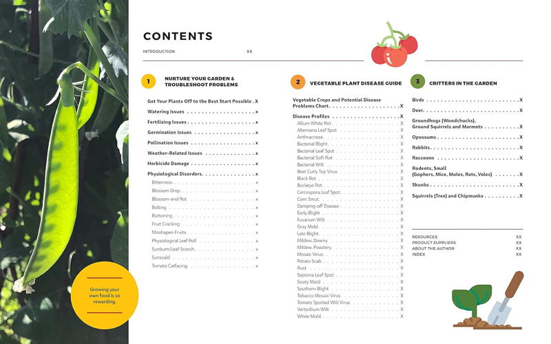 The Vegetable Garden Problem Solving Handbook table of contents