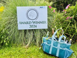 Beautification Award and gardening tools