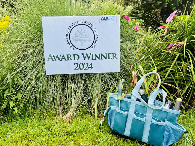 Beautification Award and gardening tools