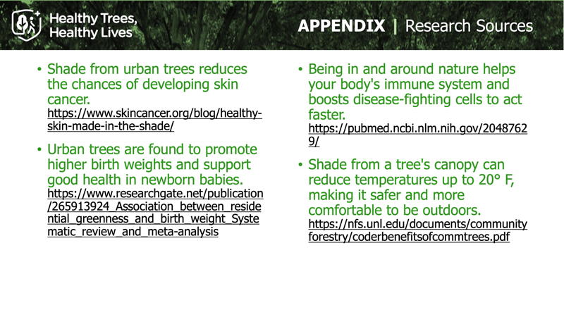 Appendix slide