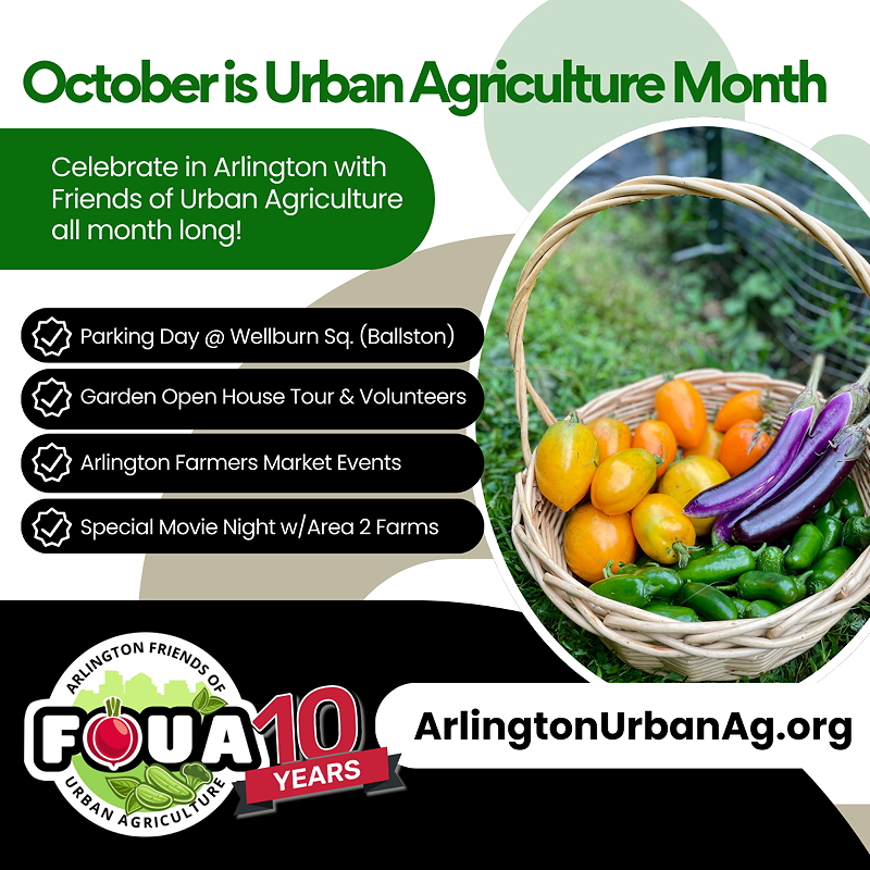 October is Urban Agriculture month flyer